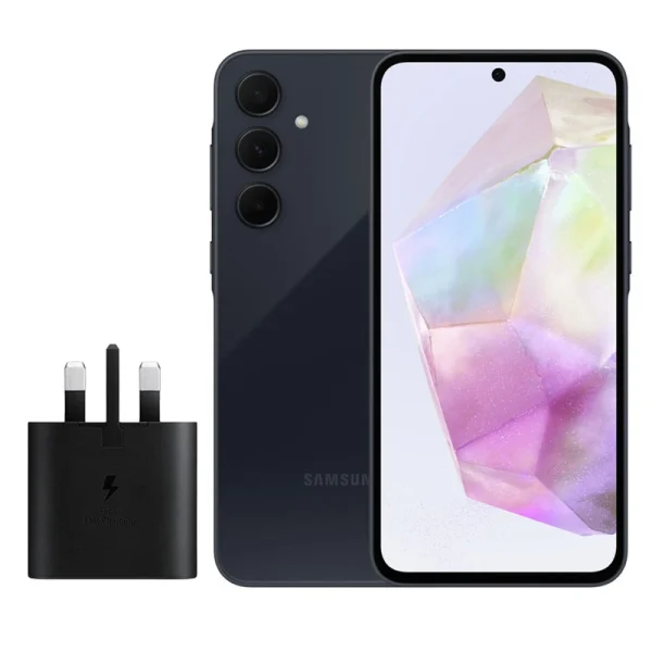 گوشی موبایل سامسونگ مدل Galaxy A35 دو سیم کارت ظرفیت 128 گیگابایت رم 8 گیگابایت به همراه شارژر سامسونگ - ویتنام